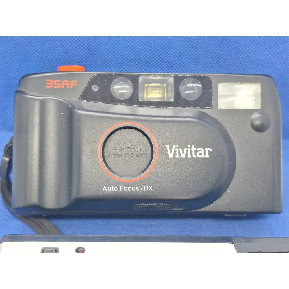 Vivitar 35AF Auto focus Vintage 35 mm Film Camera & Kodak Instamatic 40- Working